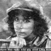 From German "Stern" magazine, this photo survived being folded, stuck in a pocket and accidentally put in the clothes washer by Carolyne!  It says that she rocks wild like Little Richard did!